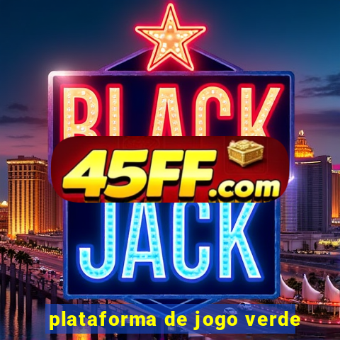 plataforma de jogo verde